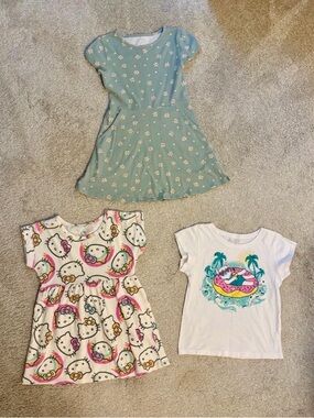 Girls Small Summer Lot Including Hello Kitty Size 5